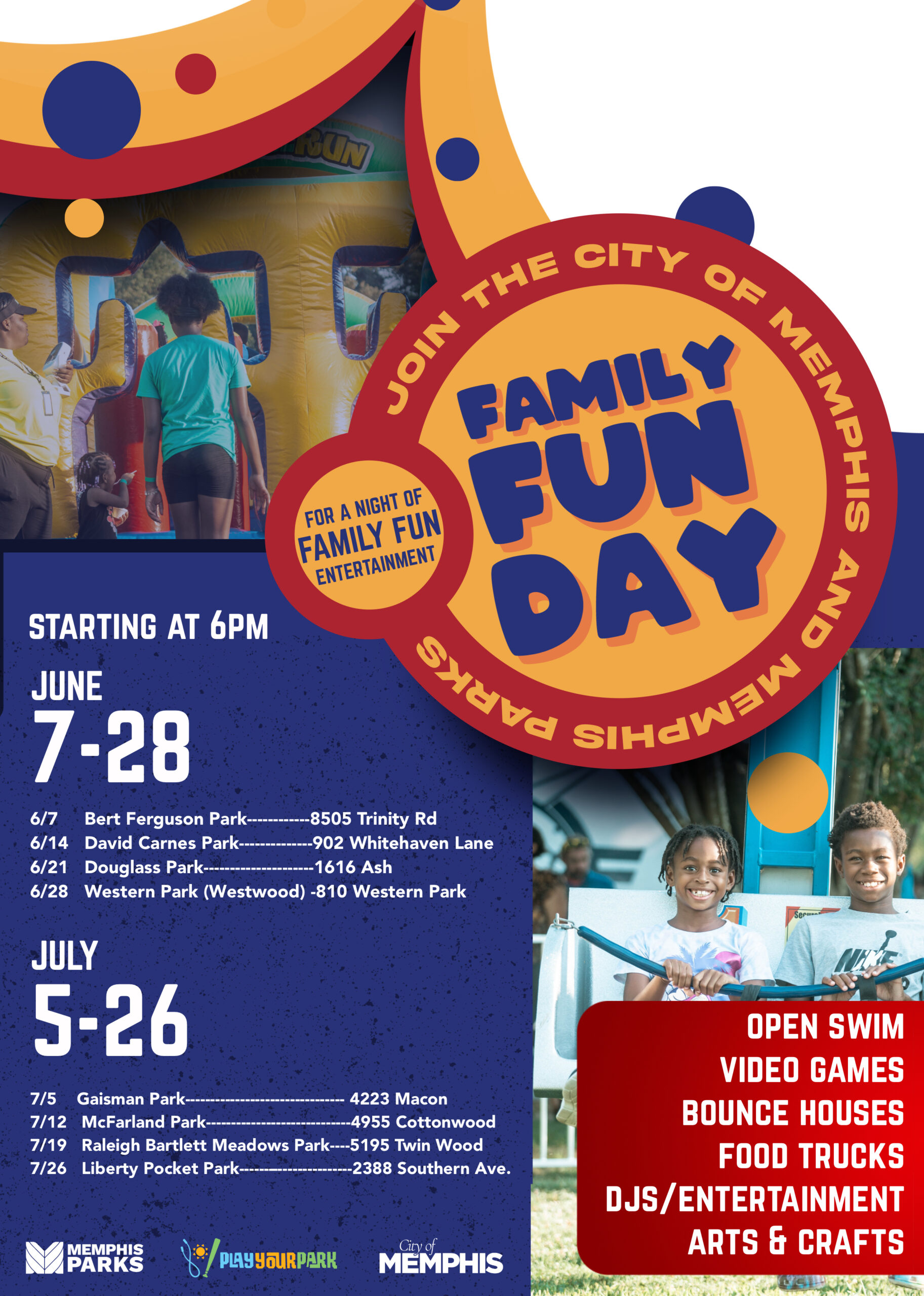 Join the City of Memphis and Memphis Parks for a Family Fun Day
